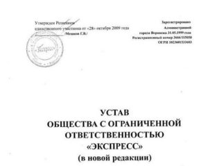 Пример устава строительной организации