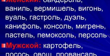 Бандероль какой род существительного