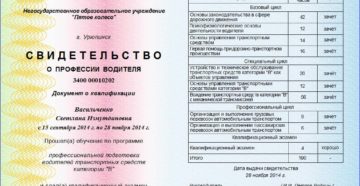 Как узнать номер сертификата об окончании автошколы