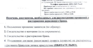 Как писать прошение на развенчание образец