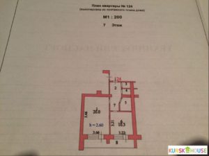 Выкопировка квартиры из поэтажного плана