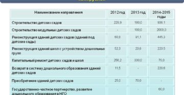 На что выделяются деньги детскому саду из бюджета