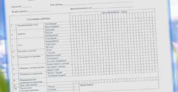 Как заполнить адаптационные листы в детском саду образец
