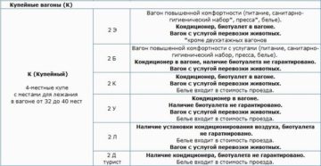 Класс обслуживания 2у купейный ткс что