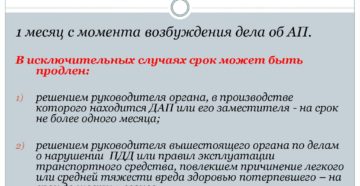 Сроки проведения административного расследования при дтп