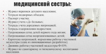 Сопы для участковых медицинских сестер